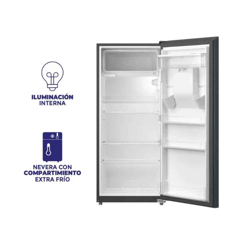 Nevera KALLEY No Frost Congelador Superior 332 Litros Inverter K-NT332L Gris