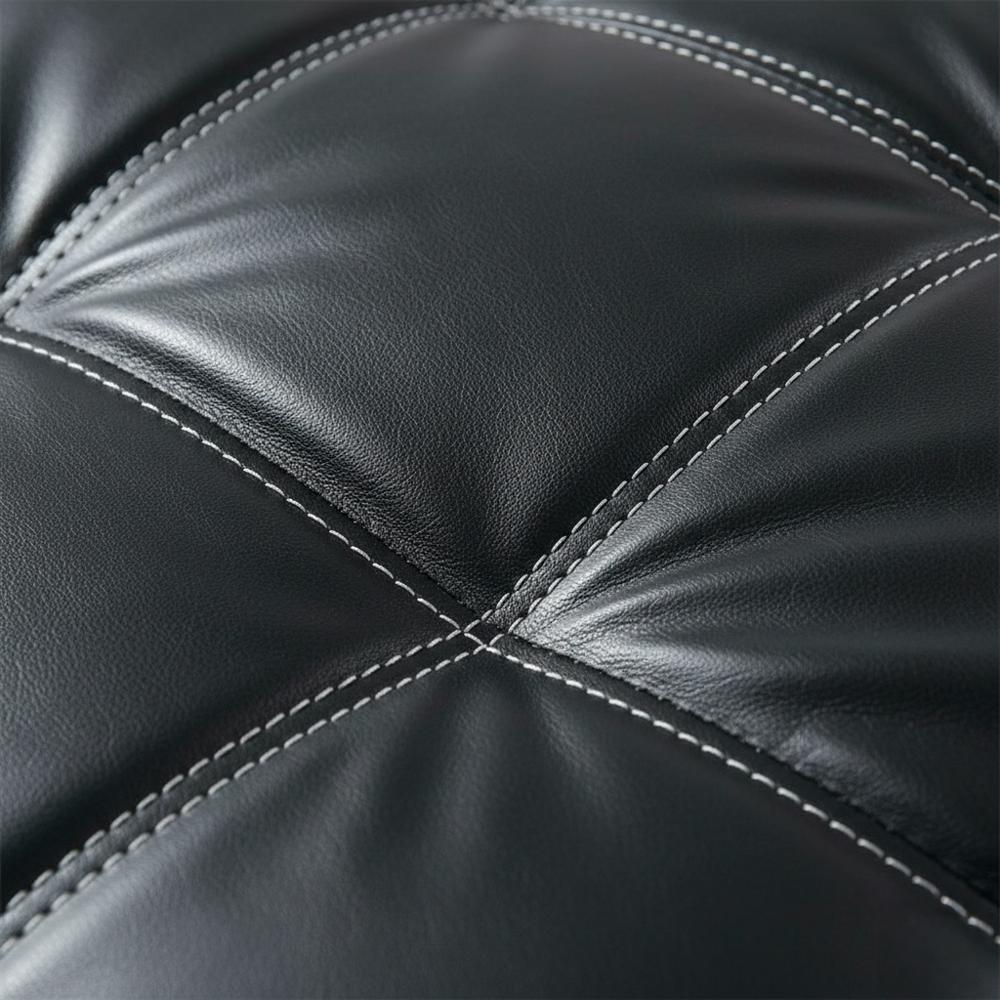 Sofá Cama Convertible Dilleston En Cuero Sintético Negro img #4