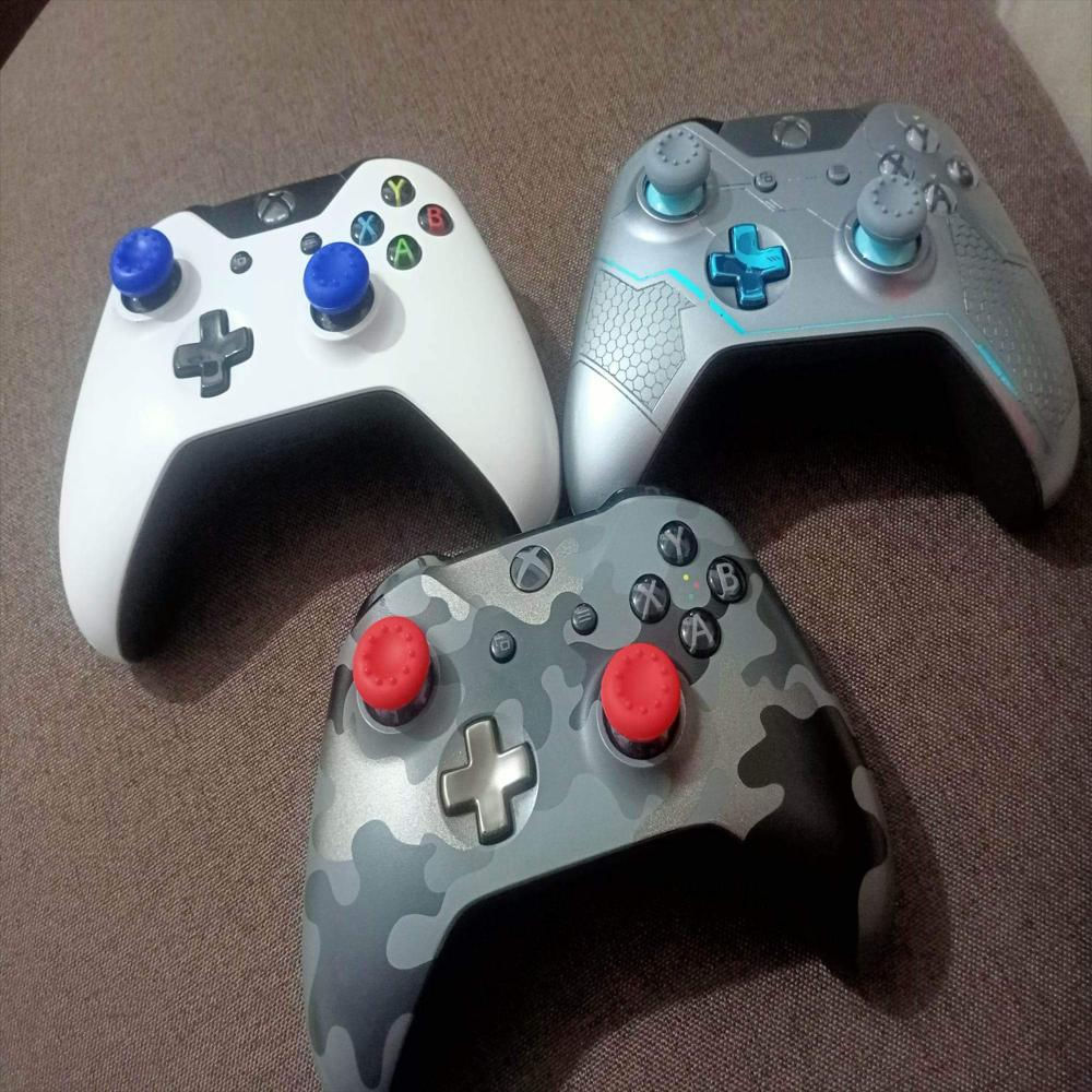 Par Grips Silicona Amarillo Para Control Consola Playstation Xbox Nintendo img #4