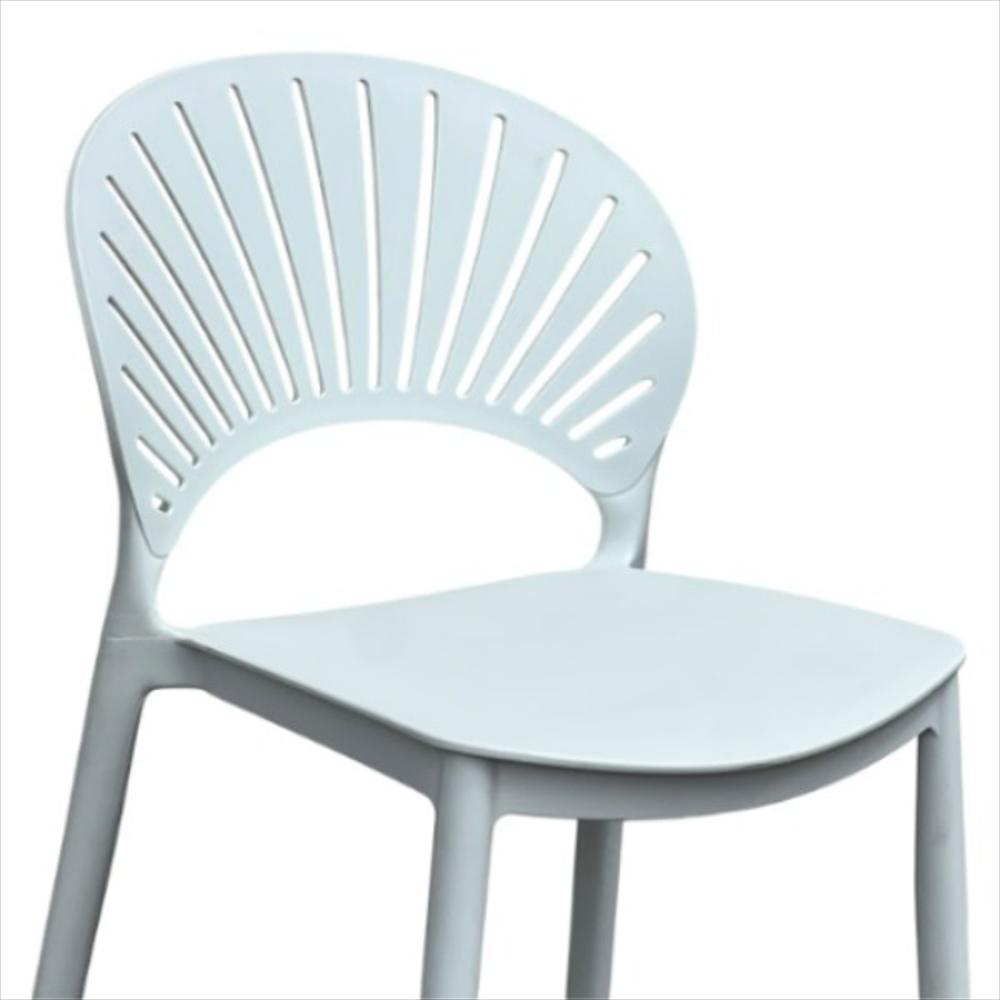 Butaco Africano Abanico Moderno Blanco img #3