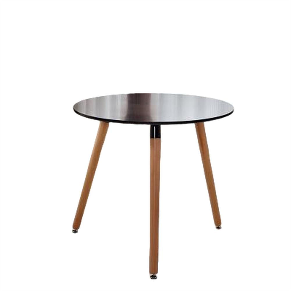 Mesa Redonda Eames 3 Patas 80 Cm Negra img #1