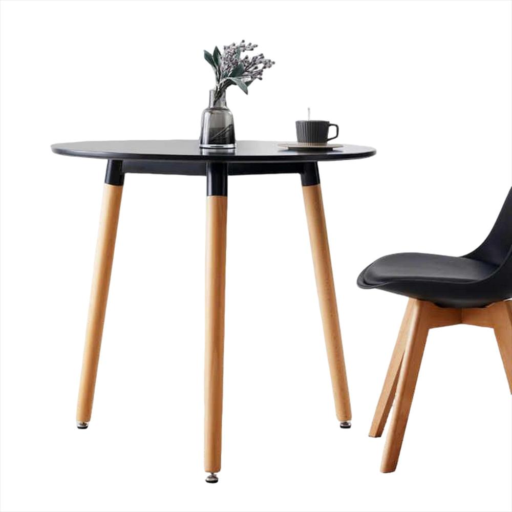 Mesa Redonda Eames 3 Patas 80 Cm Negra img #4