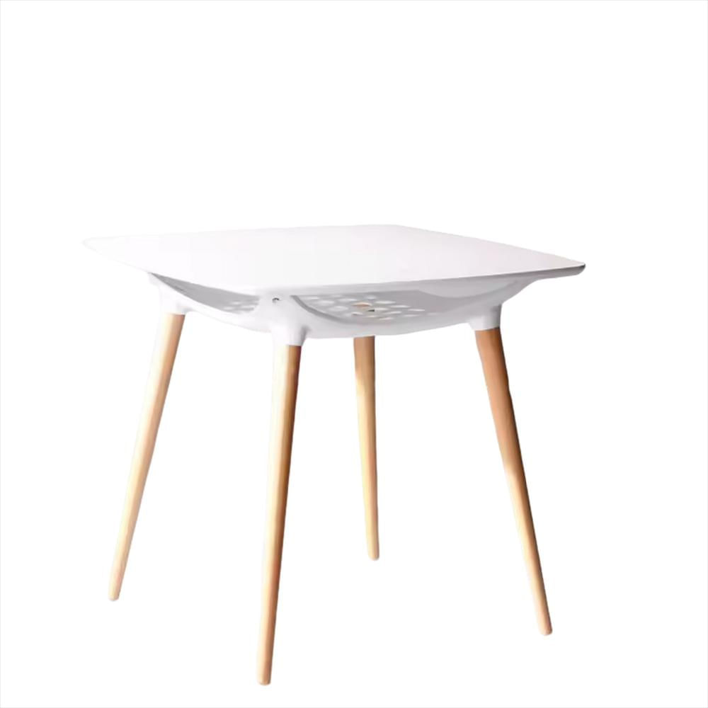 Mesa Cuadrada Cesto Color Blanco img #1