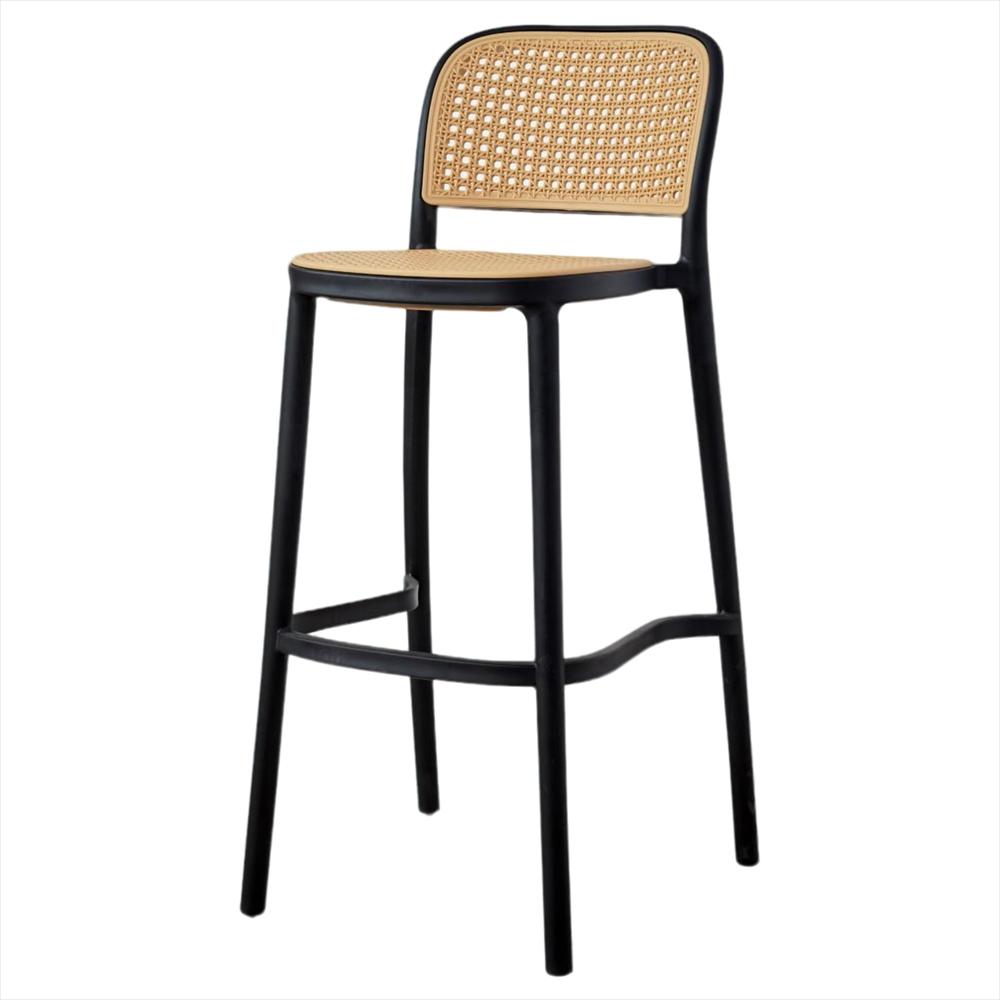 Silla De Barra Solea Polipropileno Negro img #1