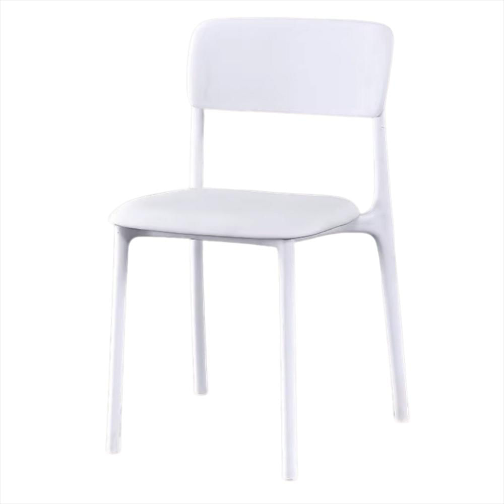 Silla De Diseño Cube Con Cojin Blanco img #1