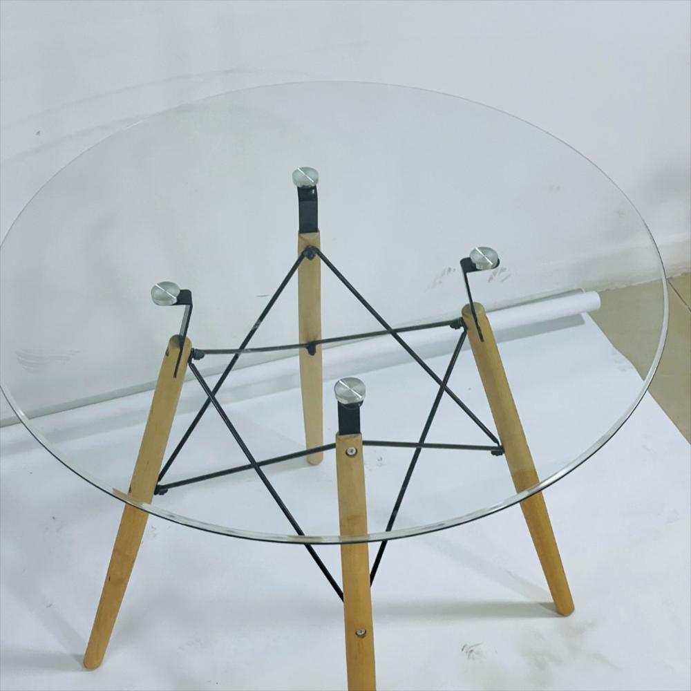 Mesa Circular Eames De Vidrio Templado img #4