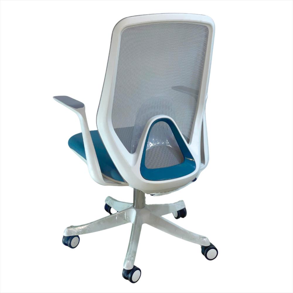 Silla Ejecutiva Ergonomica 108B, Color Azul + Blanco img #2