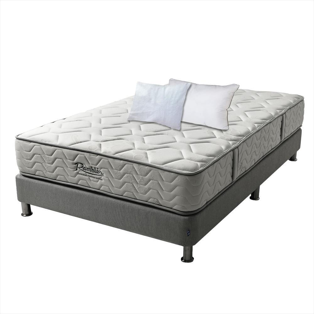 Combo R100 90X190 +Base Light + Almohada Collection + Protector De Almohada Impermeable img #1