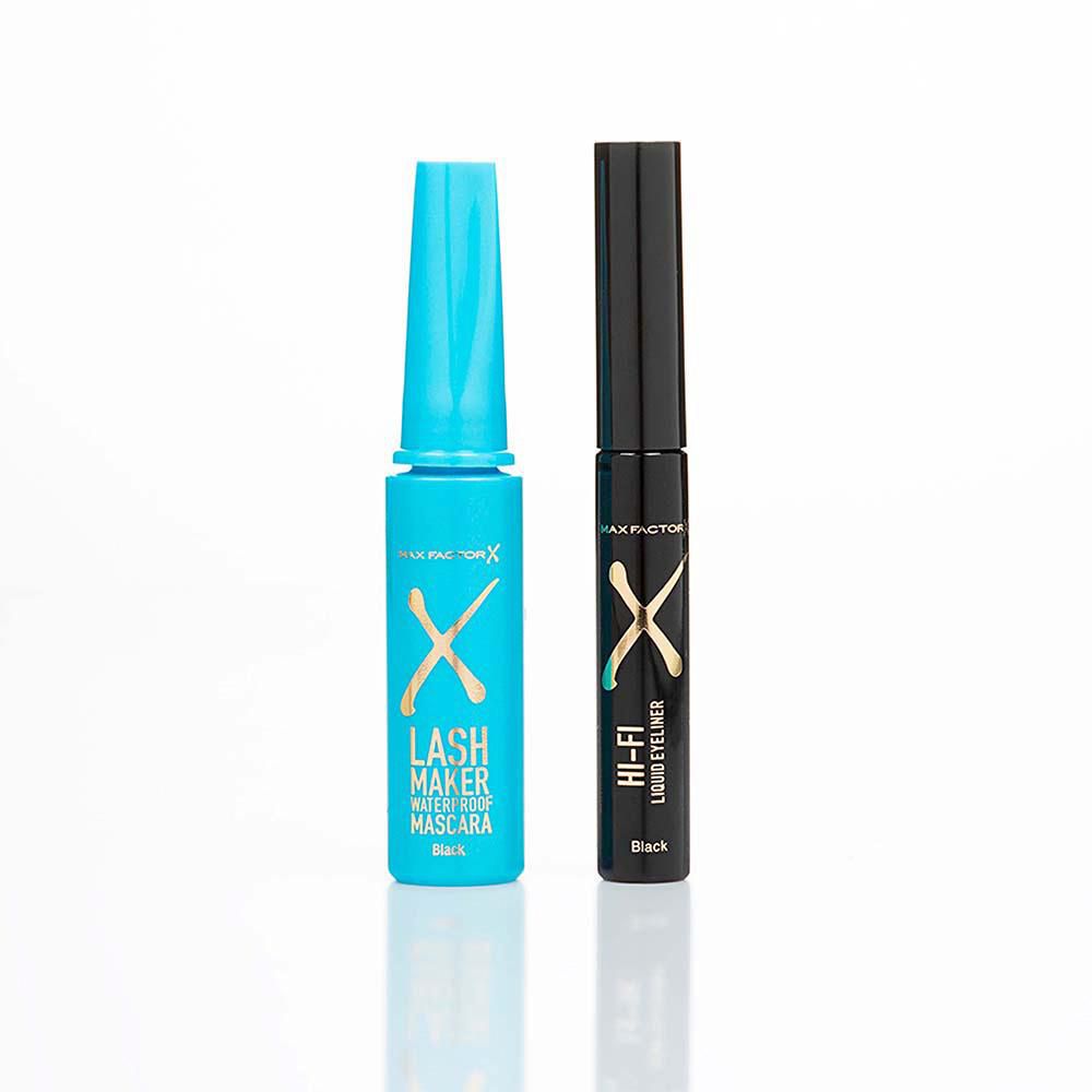 Pestañina  + delineador MAX FACTOR