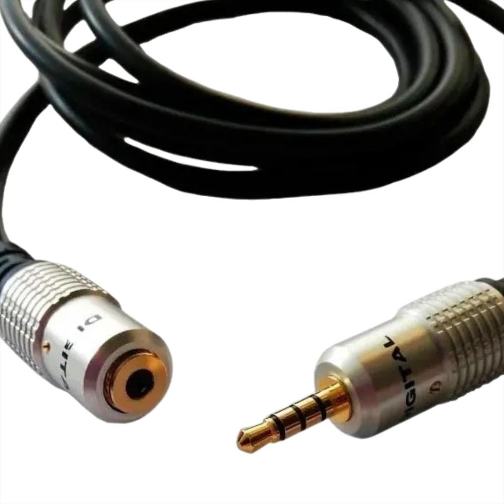 Cable Extensión De Audio Triestéreo 3.5Mm Macho A Hembra Digital 1.8 Metros img #4
