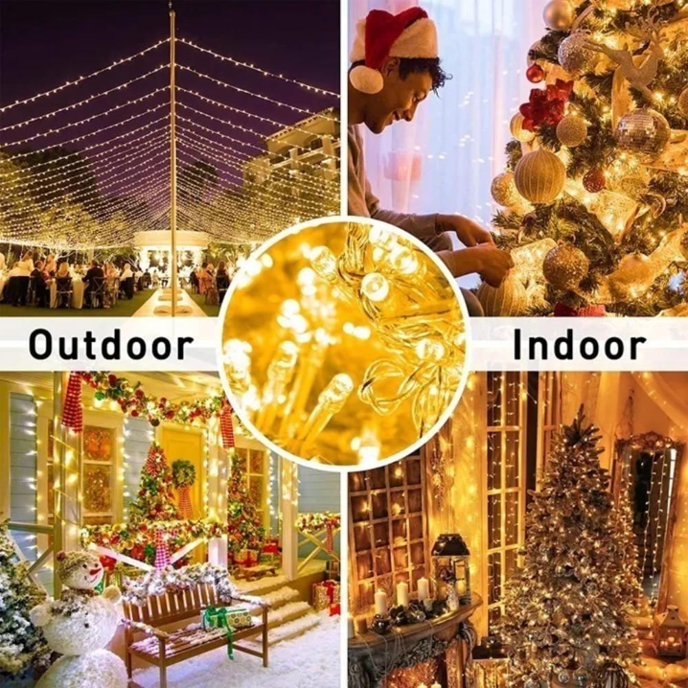 Luz Lineal Ledl 50 Mts 500 Luces Led Navidad Calido Decoración img #2