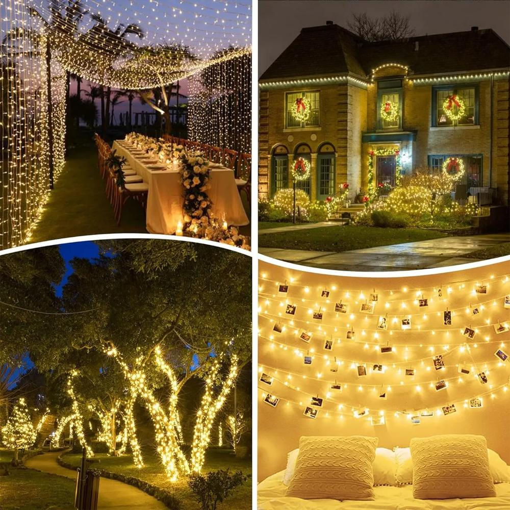 Luz Lineal Ledl 50 Mts 500 Luces Led Navidad Calido Decoración img #4
