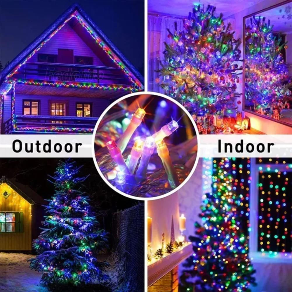 Luz Lineal Ledl 50 Mts 500 Luces Led Navidad Multicolor Decoración img #2