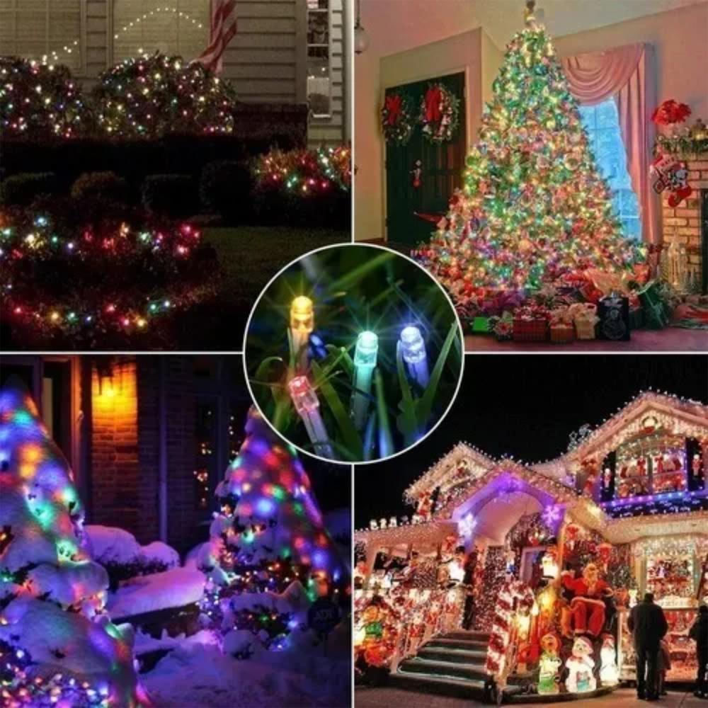 Luz Lineal Ledl 50 Mts 500 Luces Led Navidad Multicolor Decoración img #3