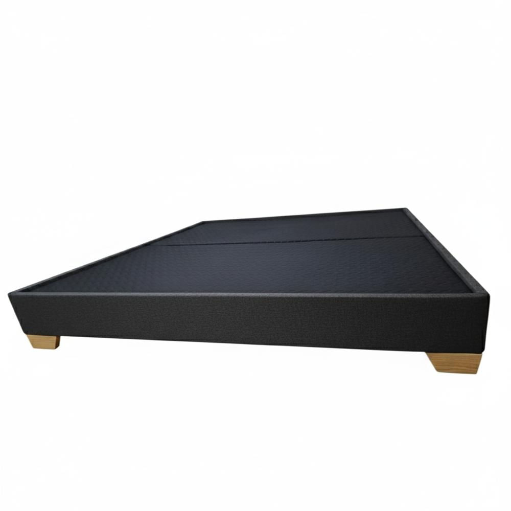 Basecama Ambar Gris Medio 100 Dividida Queen Pata Madera img #1