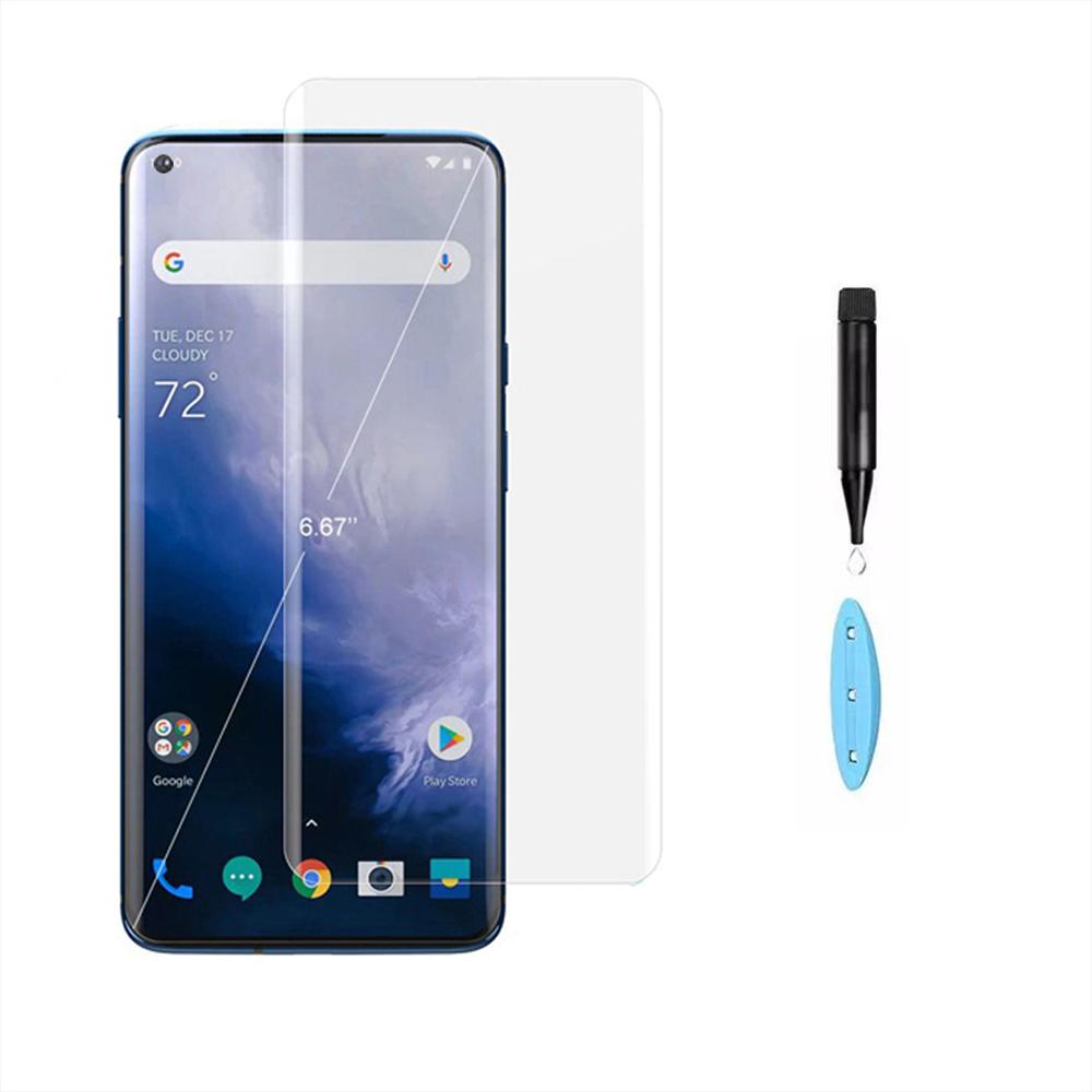 Vidrio Templado Uv Curvo Transparente Para Oneplus 8 img #2