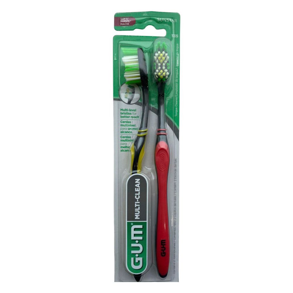 Cepillo de dientes GUM multi clean (2  und) img #1