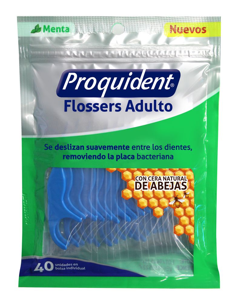 Seda dental flossers PROQUIDENT con cera natural de abejas (61  gr) img #1