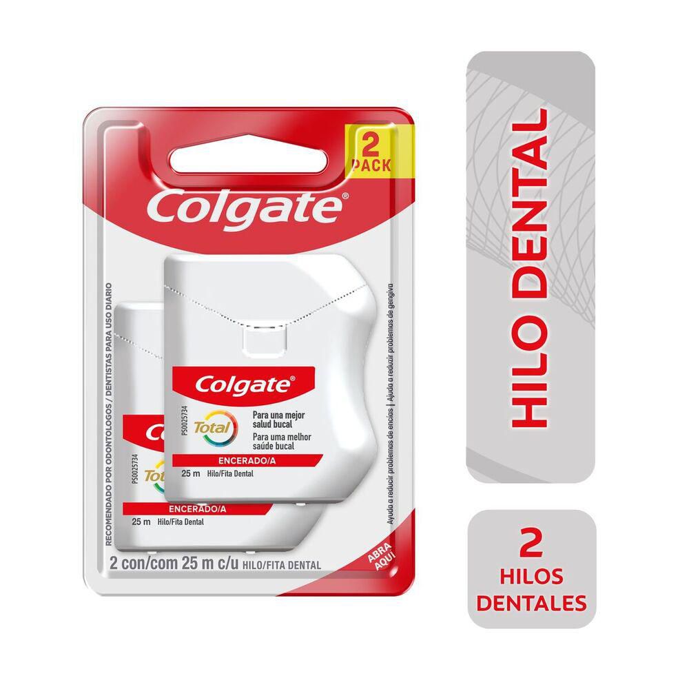 Seda dental COLGATE total encerado (50  mts)