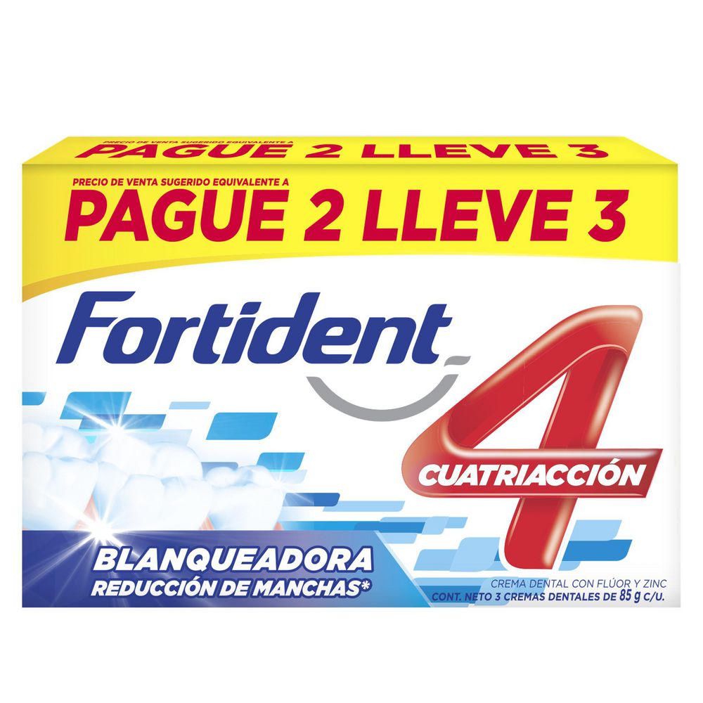Crema dental FORTIDENT blanqueadora econopack (210  ml) img #2