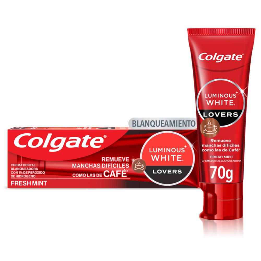Crema dental COLGATE blanqueadora luminous lovers café (55  ml)