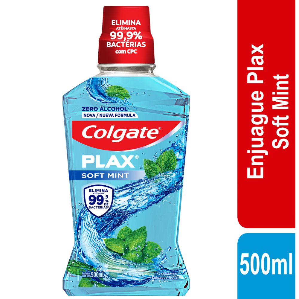 Enjuague bucal COLGATE plax soft mint (500  ml)
