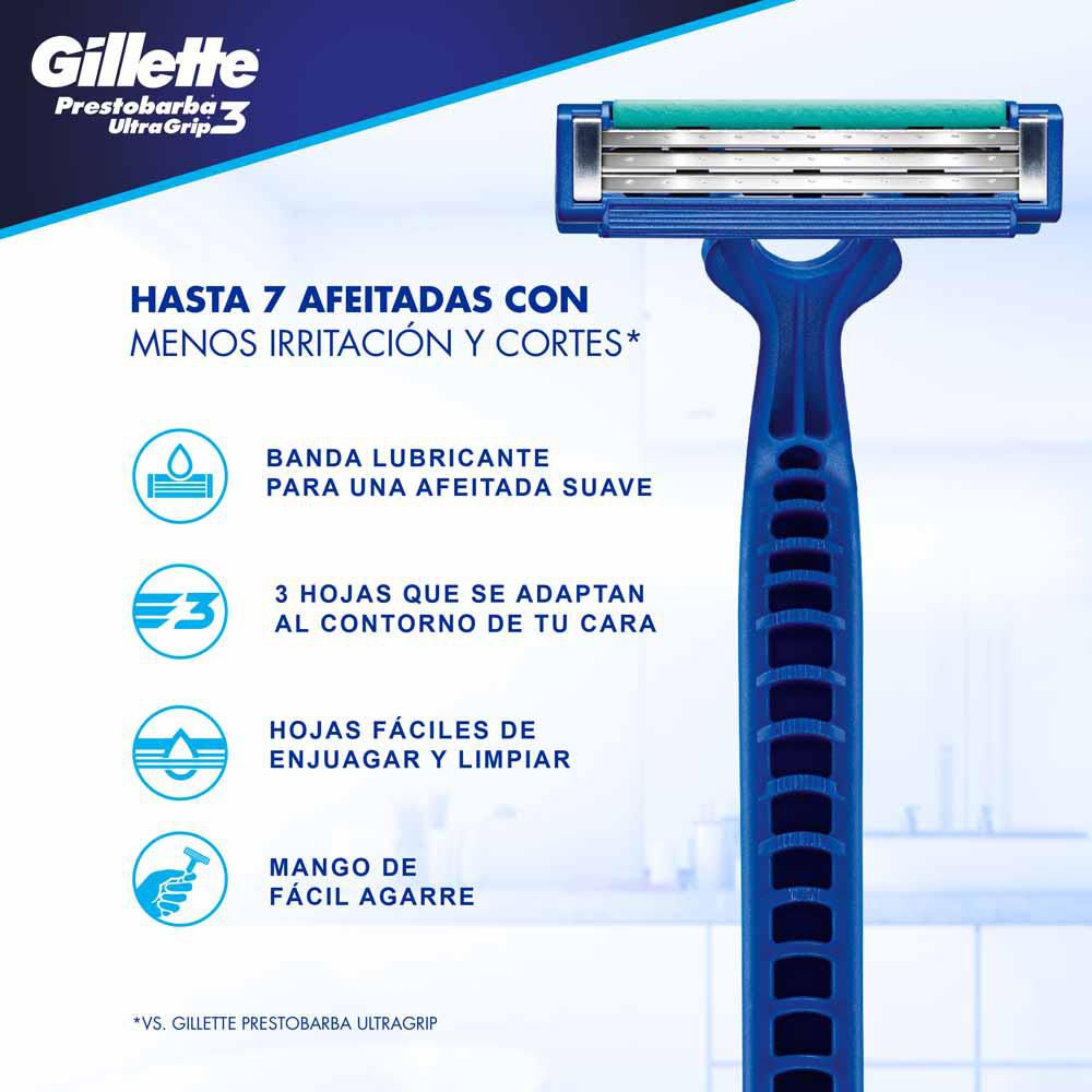 Máquina de afeitar PRESTOBARBA ultragrip (3  und) img #2
