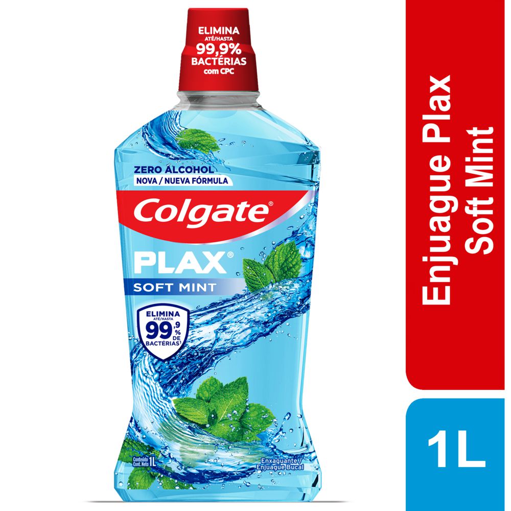 Enjuague bucal COLGATE plax soft mint (1000  ml)