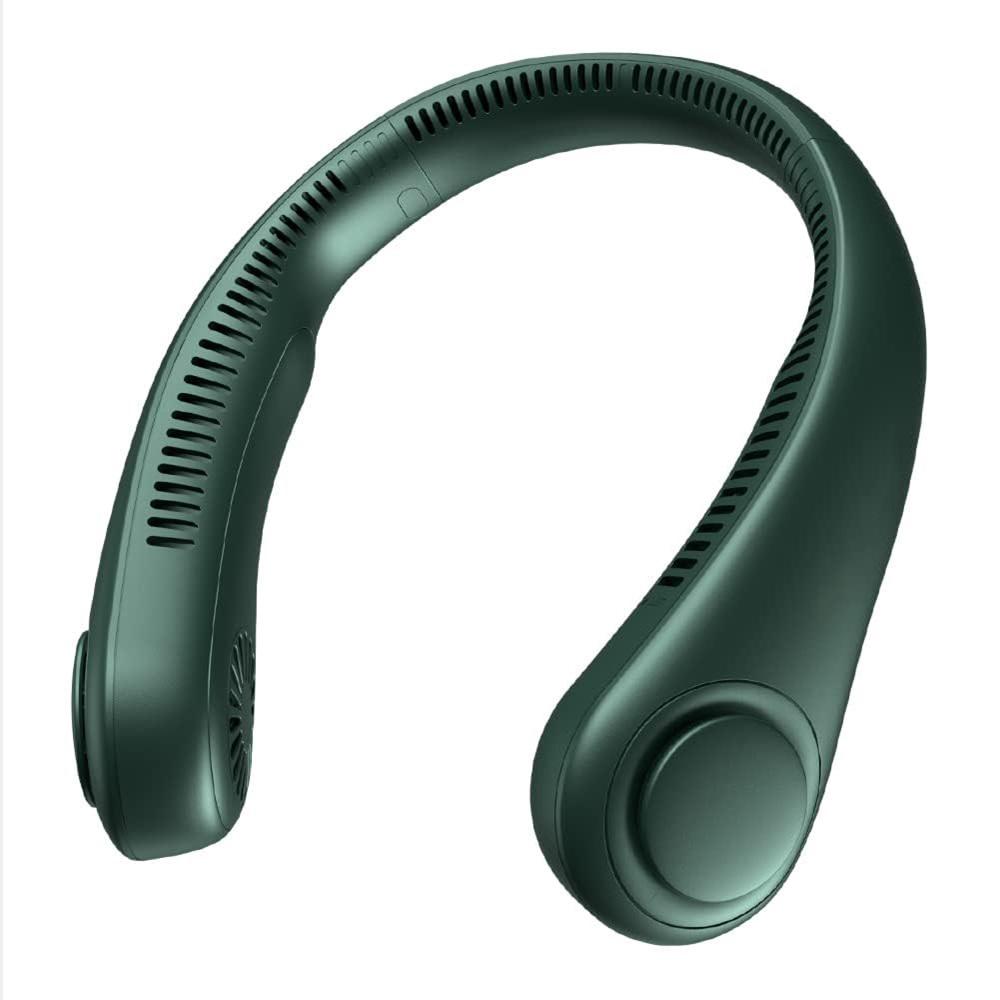 Ventilador De Cuello Flexible Recargable 3 Velocidades X9 Verde img #1