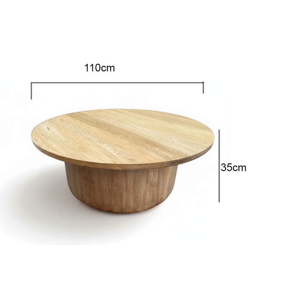 Mesa De Centro Glory Roble Diametro 110Cm 22 Grados Decoracion img #2