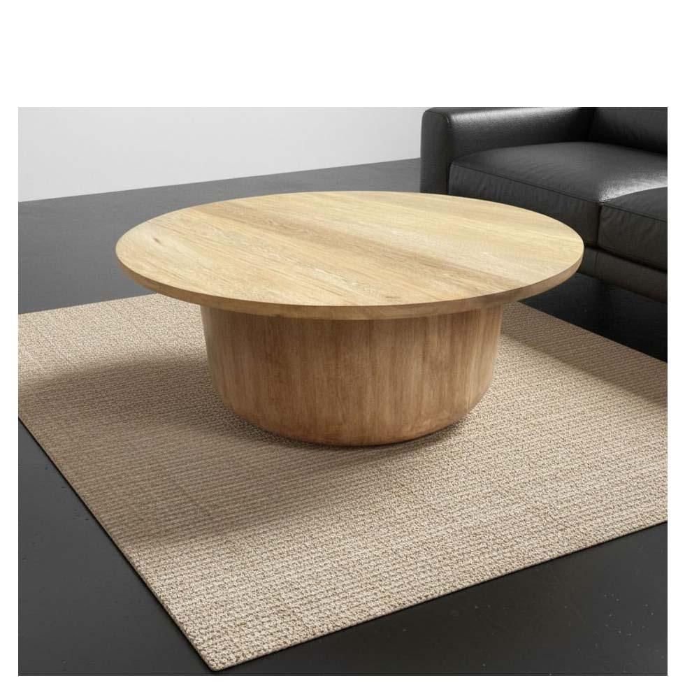 Mesa De Centro Glory Roble Diametro 110Cm 22 Grados Decoracion img #3