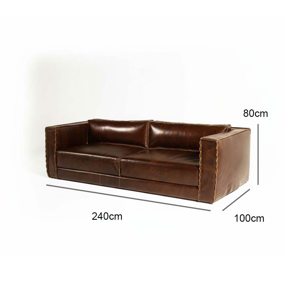 Sofá Constance En Cuero 240Cm 22 Grados Decoracion img #3