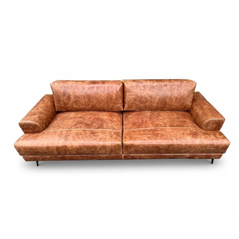 Sofa Juli En Cuero Natural 250Cm 22 Grados Decoracion img #3