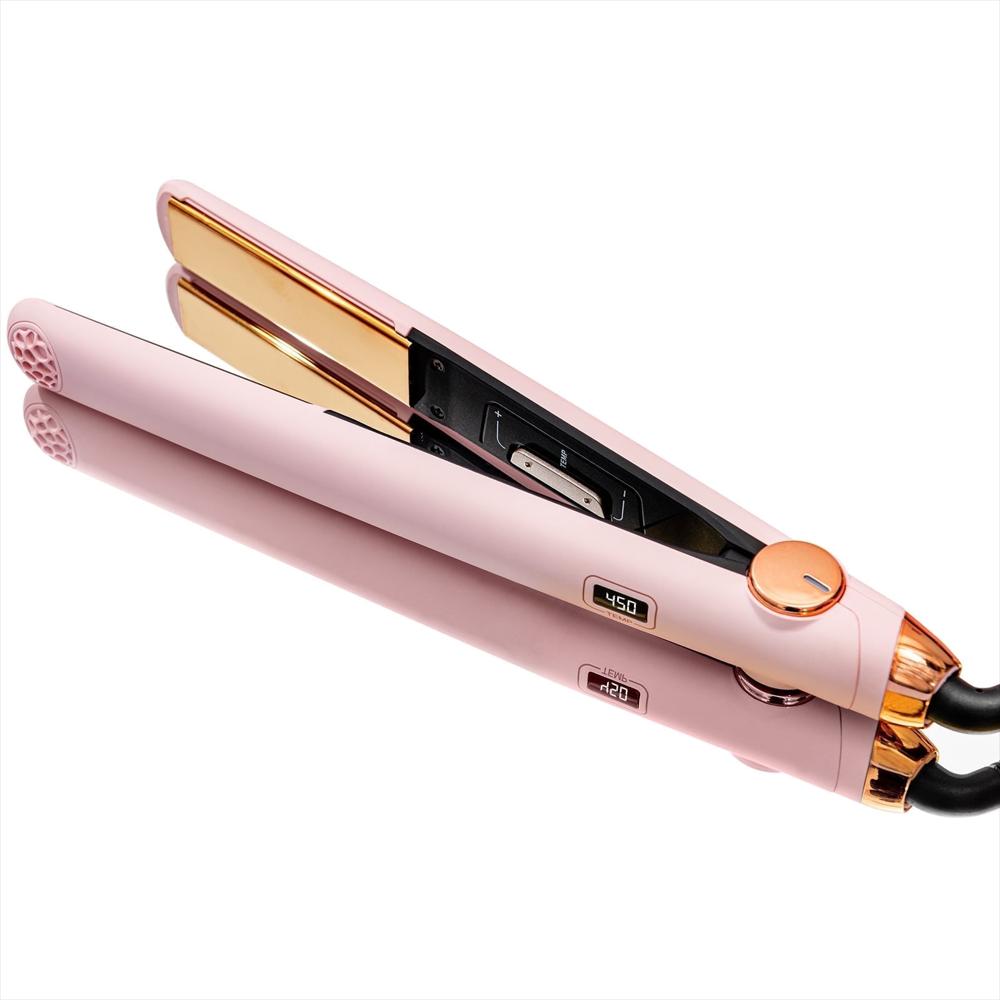 Plancha Rizadora De Cabello 1″ Tymo Color Rosa img #1