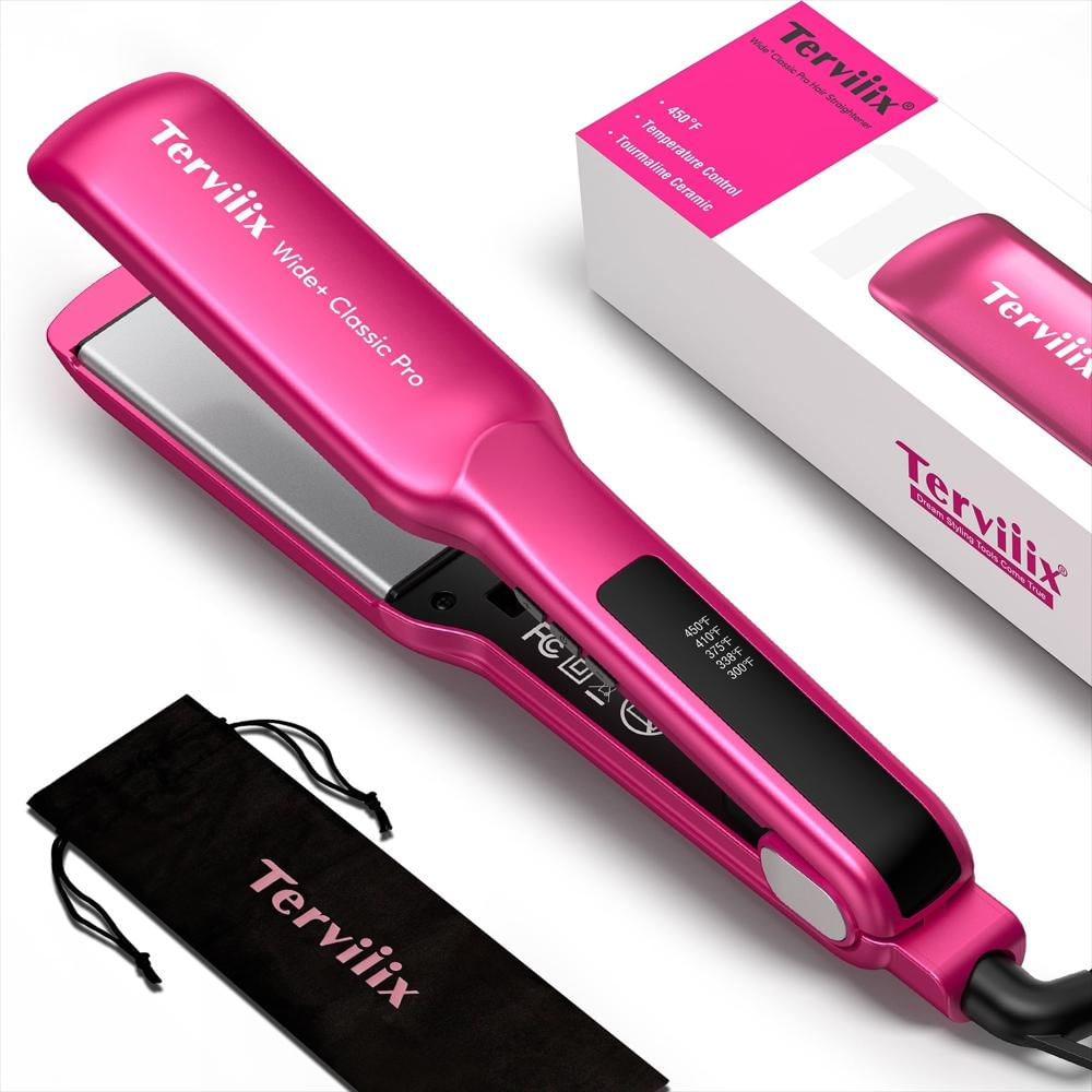 Plancha De Cabello 1,5 pulgadas Terviiix Wide Color Rosa img #1