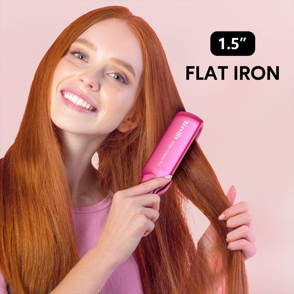 Plancha De Cabello 1,5 pulgadas Terviiix Wide Color Rosa img #2