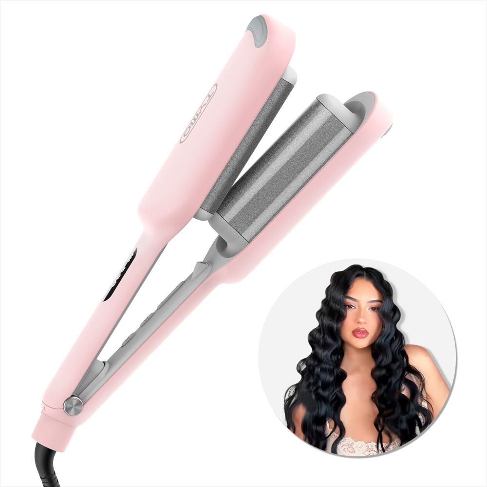 Plancha Rizadora De Cabello 1.25″ Tymo Rovy Color Rosa