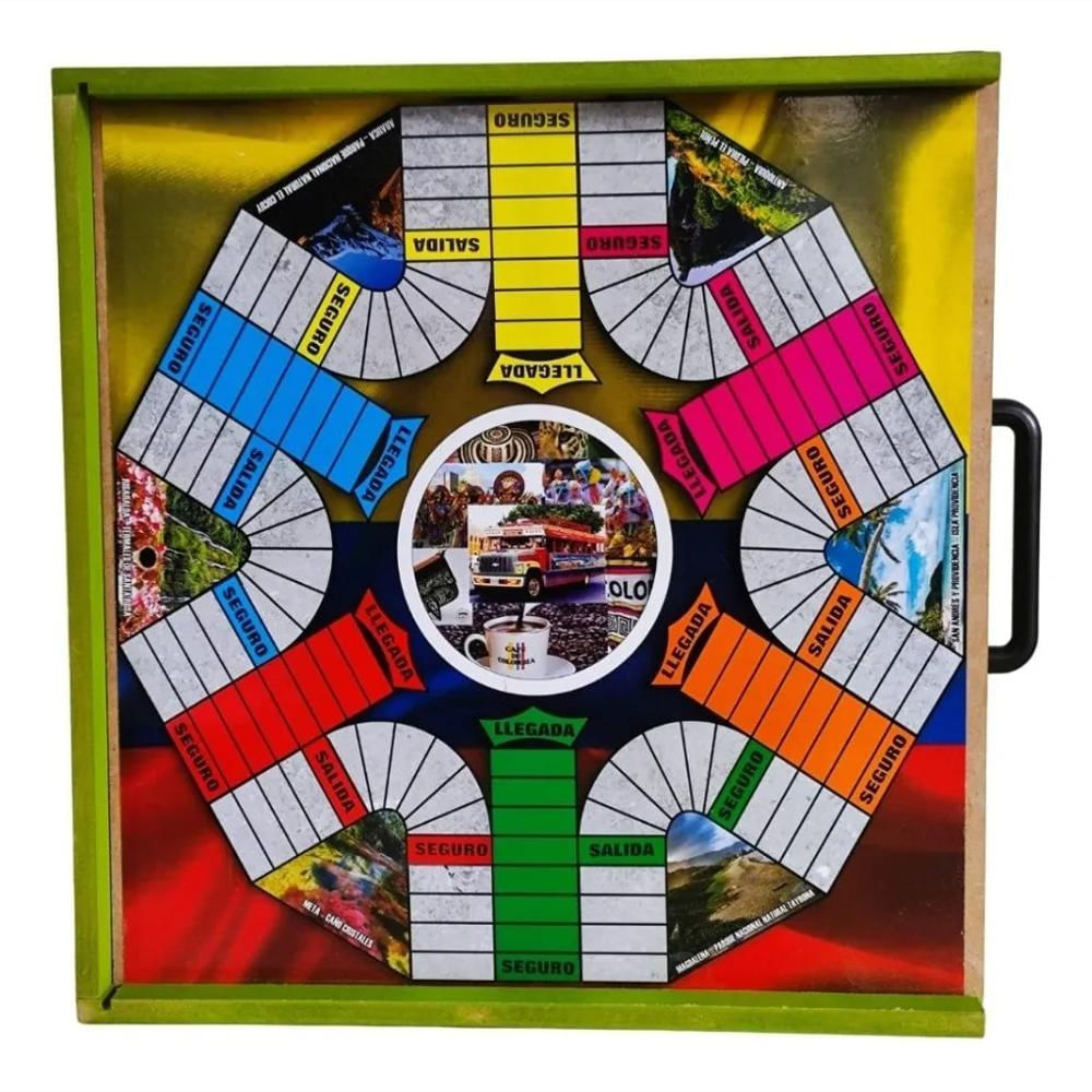 Juego Mesa 3En1 Familiar Rana Parques Madera img #2