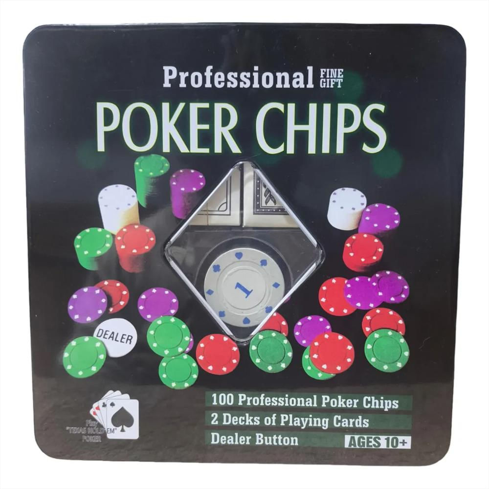 Juego Poker Chips 100 Fichas Cartas Casino img #4