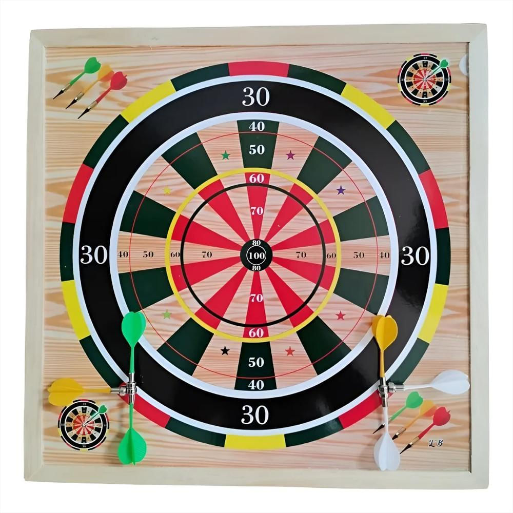 Juego Parques Imantado 6 Puestos Doble Cara Tablero Dardos img #1