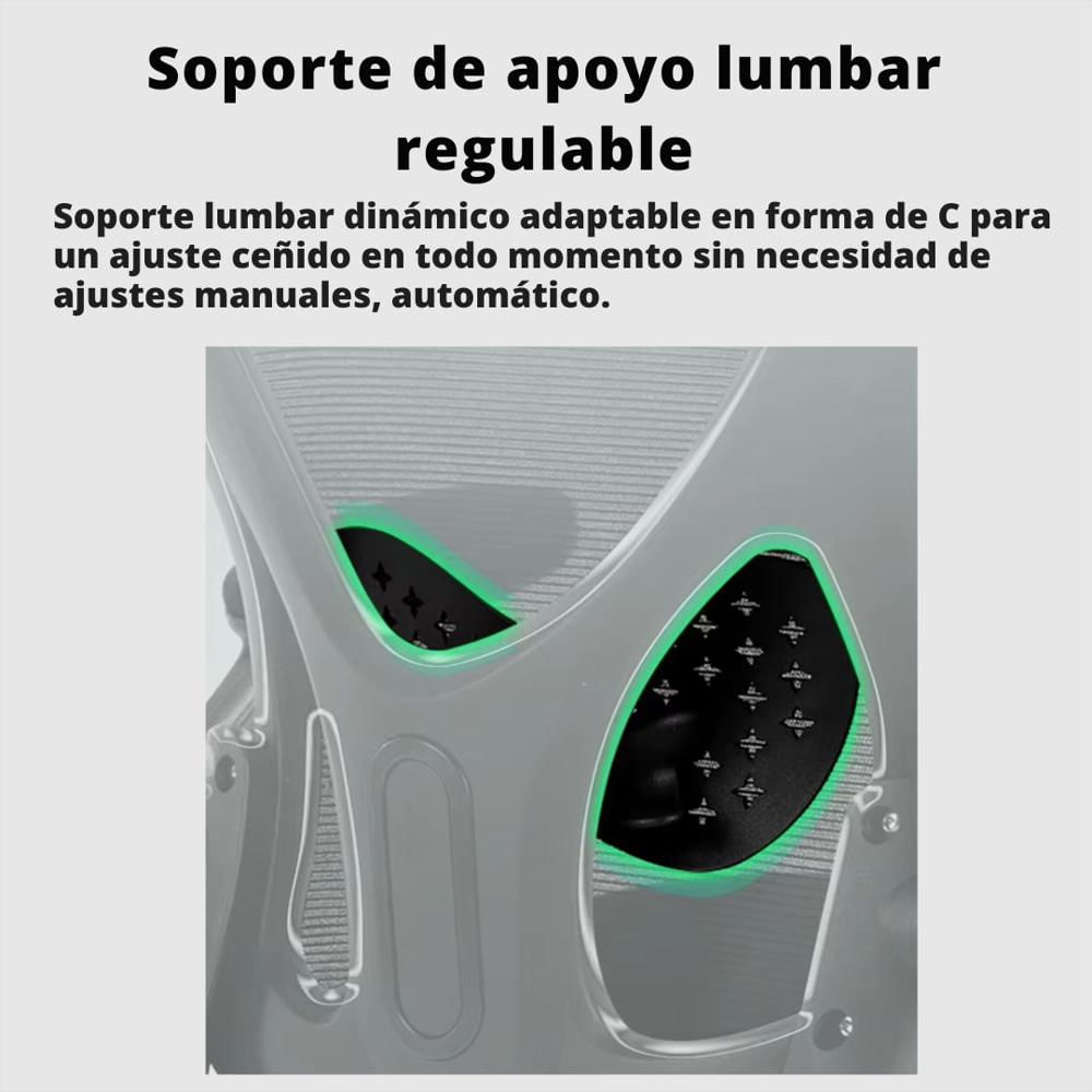 Silla Ergonómica Escritorio Oficina Ejecutiva Premium Blanco Con Negro img #4