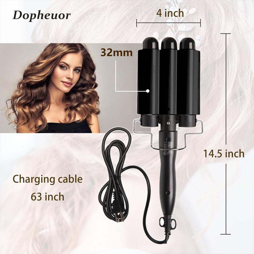 Plancha Rizadora De Cabello Cnv 1.25″ Color Negro img #2