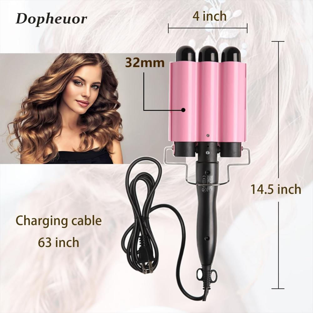 Plancha Rizadora De Cabello Cnv 1.25″ Color Negro img #4