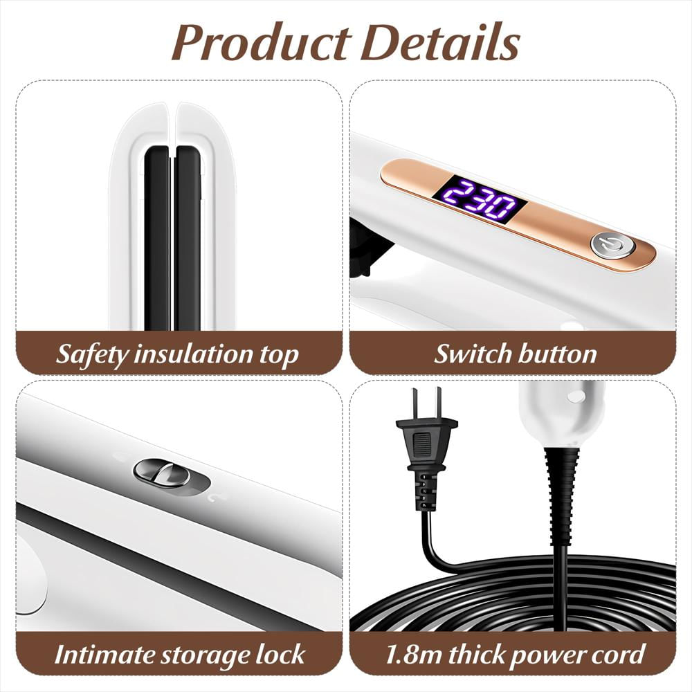 Plancha De Cabello 1″ Insmart Digital Color Blanco img #4