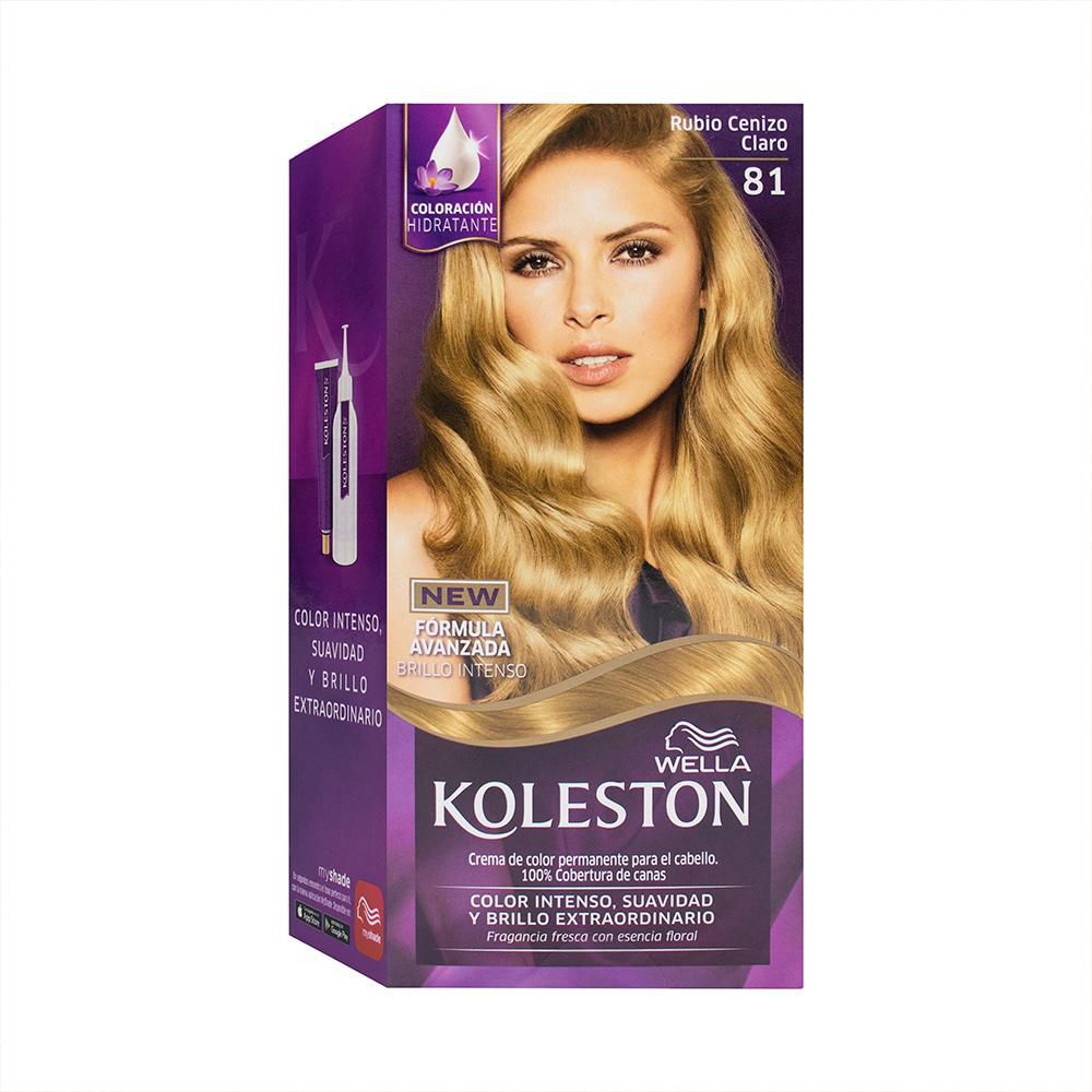 Tinte para cabello KOLESTON rubio cenizo claro (70  ml)