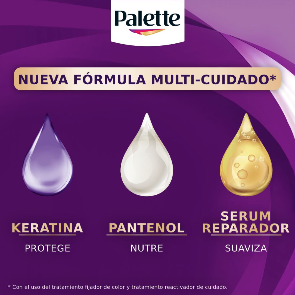 Tinte para cabello PALETTE multi cuidado rubio vainilla (50  gr) img #3