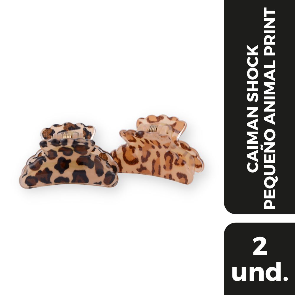 Pinza para el cabello SHOCK animal print (2  und) img #1