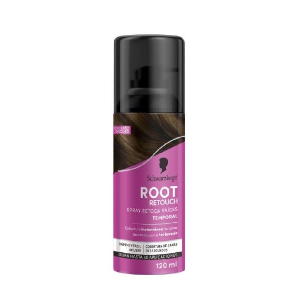 Spray retoque de raíz  SCHWARZKOPF castaño oscuro (120  ml) img #1
