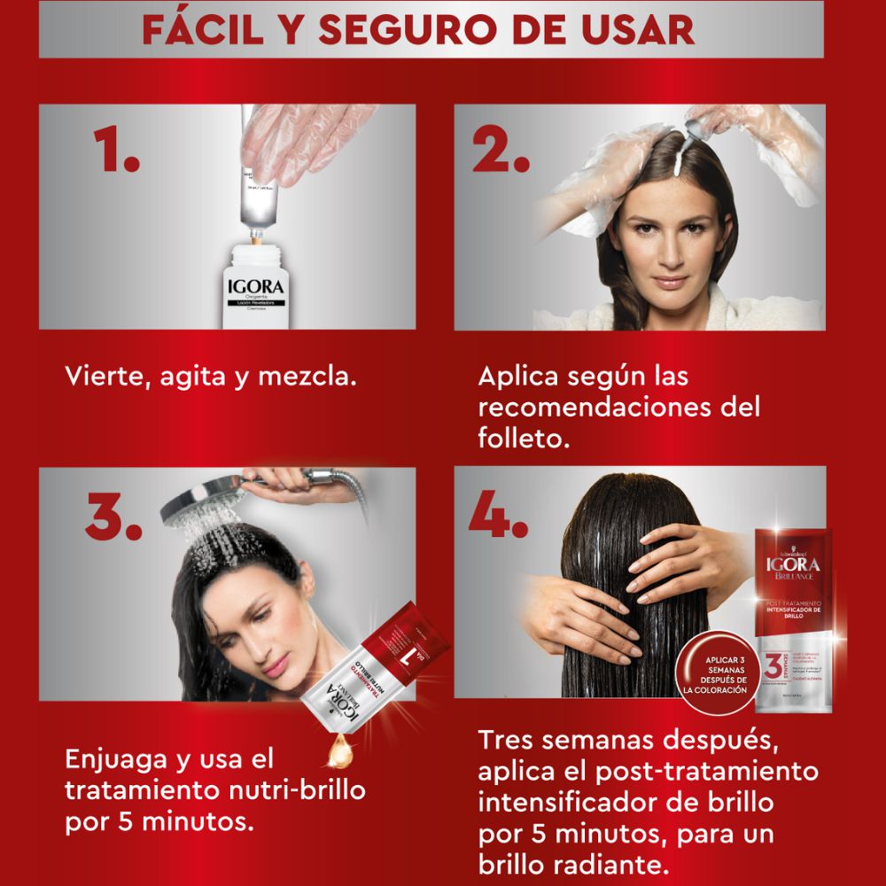 Tinte para cabello IGORA BRILLANCE negro noche (2  und) img #4