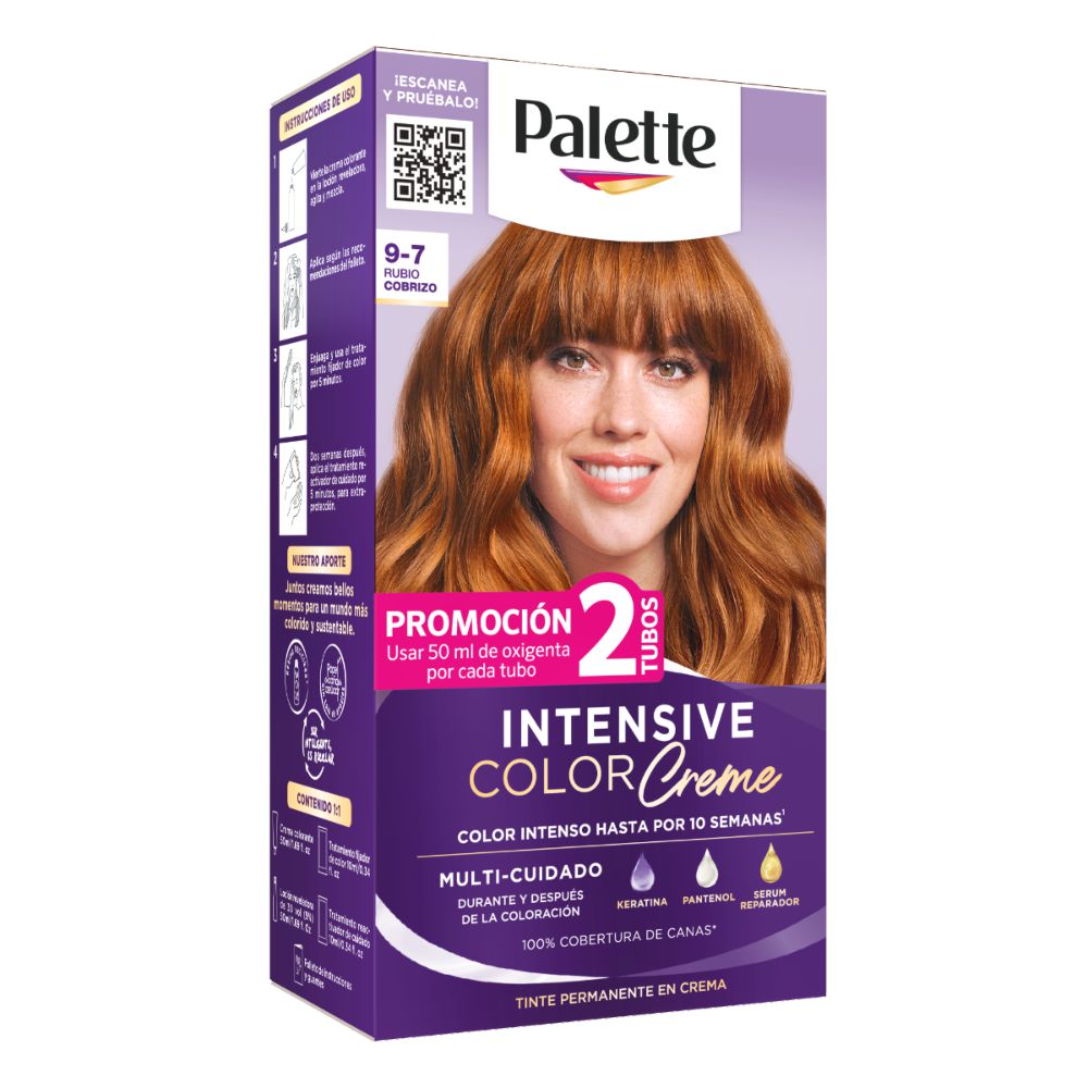 Tinte para cabello PALETTE color creme rubio cobrizo (1  und) img #1